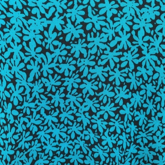 DVF Diane von Furstenberg Beth Meadow teal blue flower shift dress silk new 2 - Picture 5 of 7